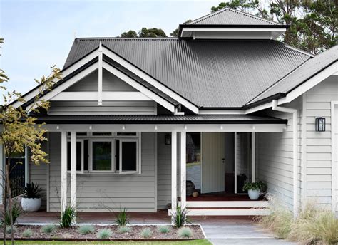 Popular Grey Traditional Facade Exterior Paint Colors For House