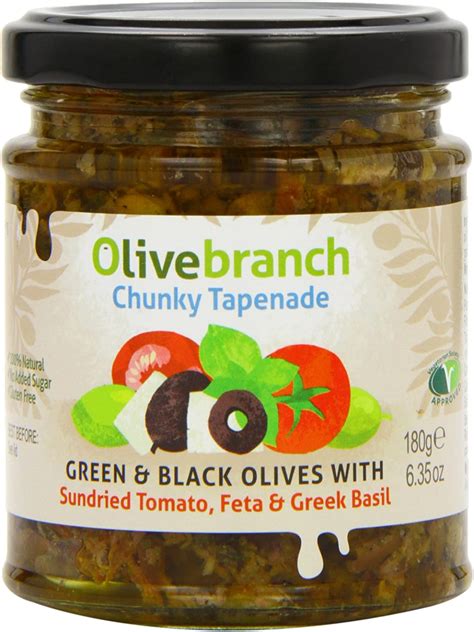 Olive Branch Green And Black Olive Tapenade With Sundried Tomato Feta