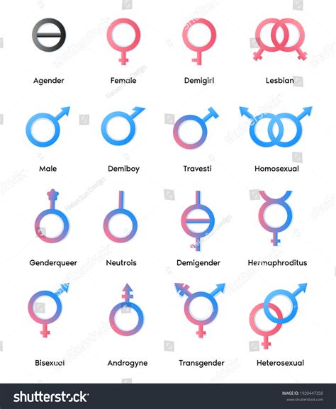 Vector Linear Pink Blue Icons Gender Stock Vector Royalty Free 1920447350 Shutterstock