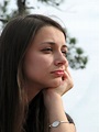 Thinking Girl | Free Stock Photo | Closeup portrait of a teenage girl ...