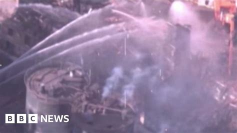 Bosley Explosion Watch Silos Being Demolished Bbc News