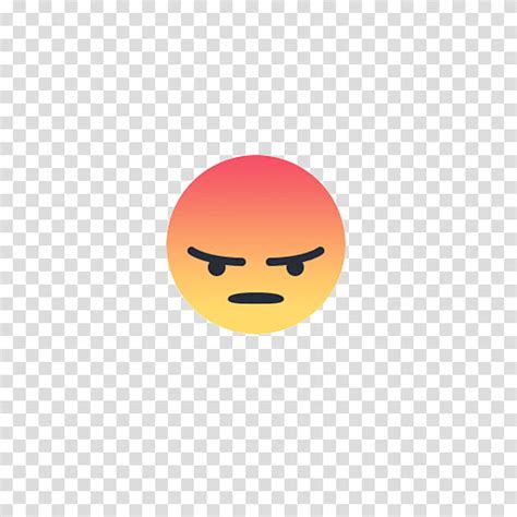 Facebook Emoji Angry Emoticon Illustration Transparent Background PNG