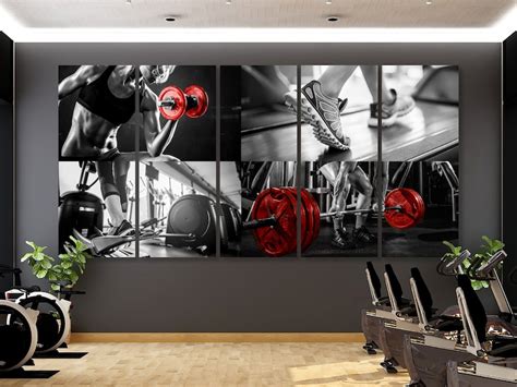 Gym Canvas Motivational Wall Art Sport Art Decor Fitness Studio Poster