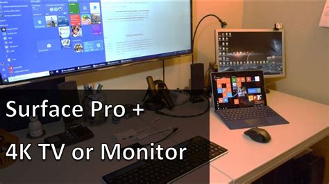 Surface Quick Tip Using The Surface Pro With A 4k Tv Monitor Youtube