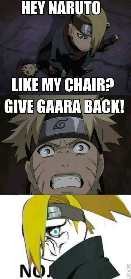 I Know How You Feel Deidara Funny Naruto Memes Naruto Memes