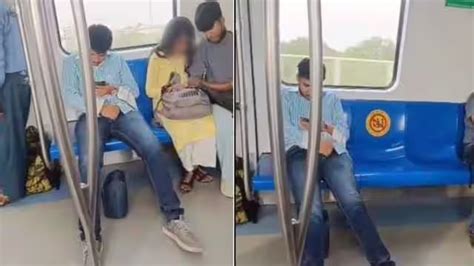 Delhi Metro में मास्टरबेशन और ओरल सेक्स अश्लील हरकतों का Video Viral बाजू से उठकर भाग गया कपल