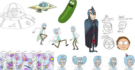 Animación Arte Y Diseño De Personajes En Rick And Morty