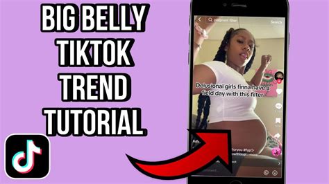 How To Get The Big Belly Tiktok Filter Tutorial Pregnant Filter