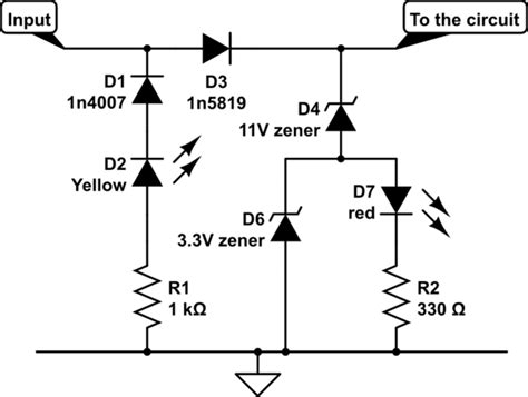 Diodes Is This Protection Circuit Designed Properly Electrical
