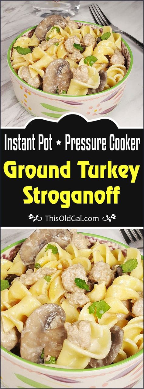 The result is a mouthwatering main that is perfect for smaller celebrations (all the flavour, less fuss). Pressure Cooker Ground Turkey Stroganoff is a rich and creamy, multi-layer flavorful and easy re ...