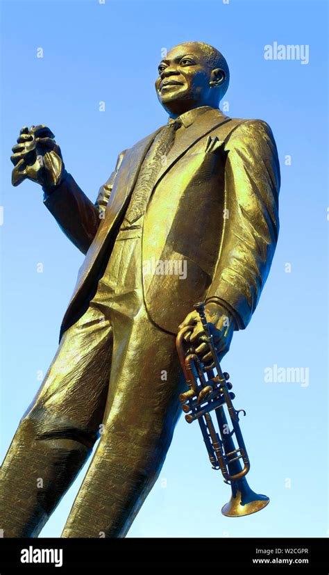 Louisiana New Orleans Louis Armstrong Park Statue Of Louis Armstrong