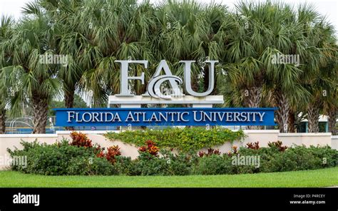 Florida Atlantic University Davie Campus Entrance Sign Davie