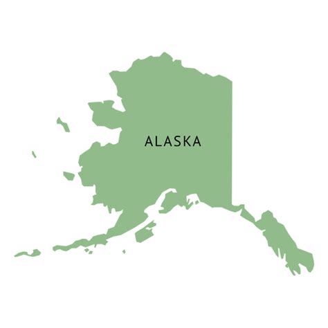 Alaska State Plain Map Transparent Png And Svg Vector File