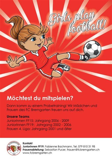 Girls Play Football Fc Bremgarten
