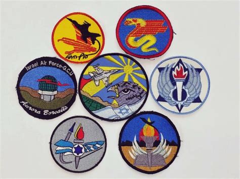 Israeli Air Force Space Arm Iaf Army Aircraft Squadrons Patches Symbols