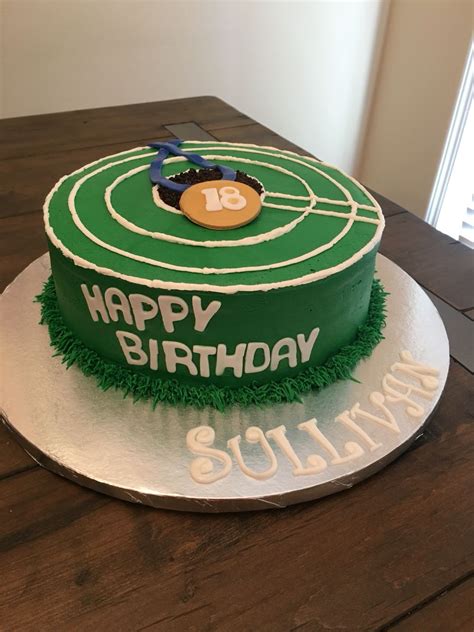 Track And Field Birthday Cake Make Oval And Add Running Girl How To Make Cake Cake Themed Cakes