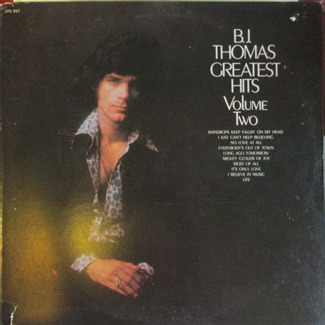 B J Thomas Greatest Hits Volume Two Gatefold Vinyl Discogs