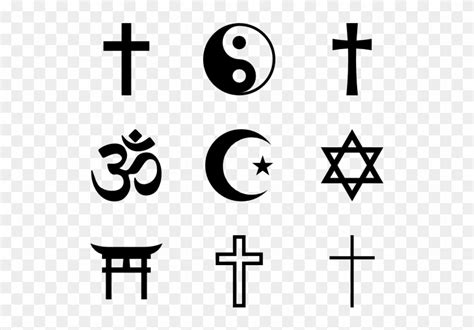 Religion Symbols 6 Symbols Of Religion Hd Png Download 600x564