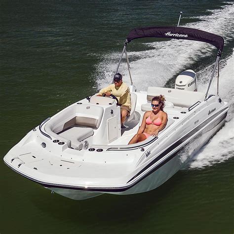 Outboard Deck Boat Ss 188 Ob Hurricane Wakeboard 10 Person Max
