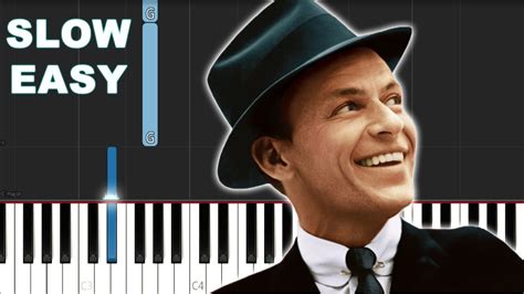 Frank Sinatra Fly Me To The Moon Slow Easy Piano Tutorial Youtube