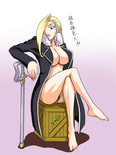 rule 34 ass barefoot blonde hair breasts clothes color crate crossed legs female female only