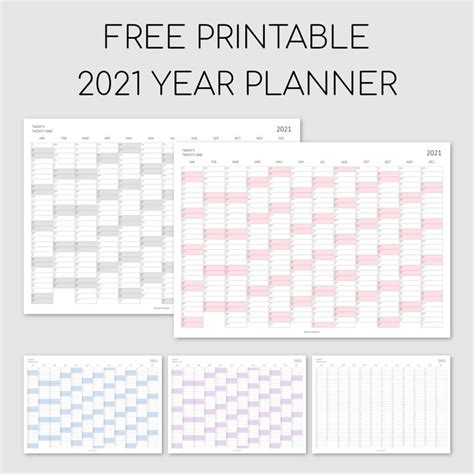 2022 Year Planner Printable Example Calendar Printable