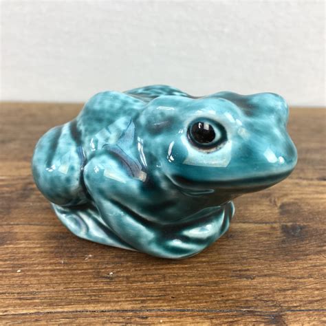 Poole Pottery Blue Dolphin Glaze Toad Mrpottery