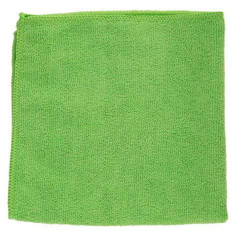 Contract Microfibre Cloth Single Green Cleaning Supplies 4 U