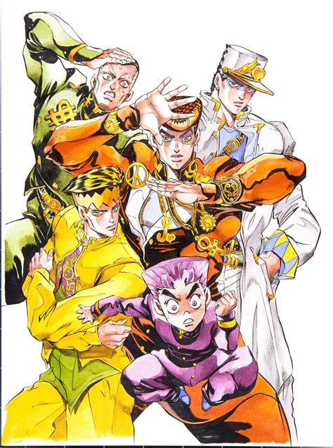 Image Jojopart4maincharacters Jojos Bizarre Encyclopedia