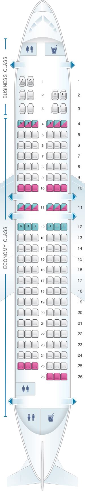 Seat Map Egyptair Airbus A320 232