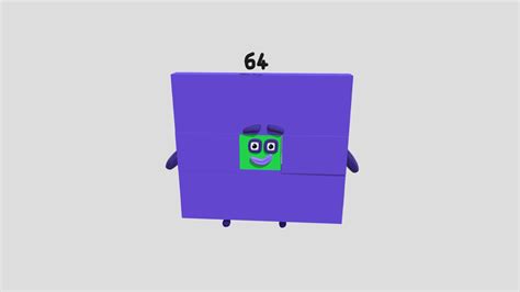 Numberblock 64 3d Model By Bfb Fan 2000 Mayanmihaylova C0ae091