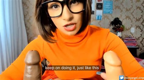 Emanuelly Raquel Cosplay Hottie Velma Scooby Doo Joi Jerk Off Instruction BBC