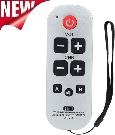 Gvirtue A Tv11 Big Button Universal Remote Control For Seniors Initial