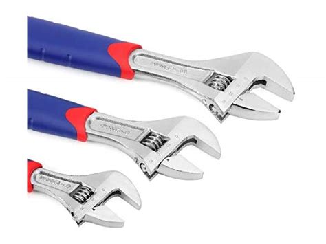 Workpro Workpro 3 Piece Adjustable Wrench Set Cr