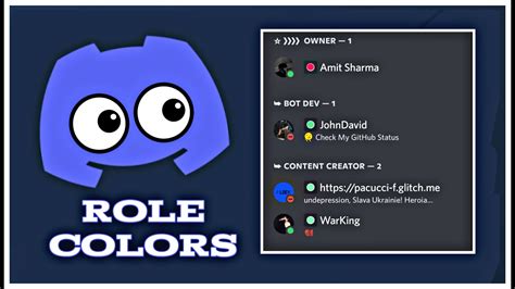 Discord New Role Color Display Option Discord New Feature Youtube