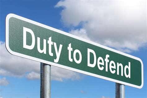 Duty to Defend - Highway sign image