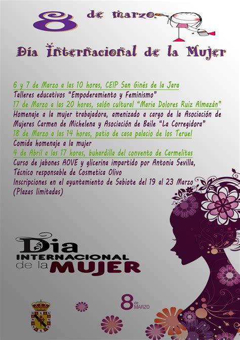 8 De Marzo Día Internacional De La Mujer Sabiote