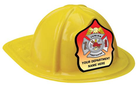 Custom Junior Firefighter Fire Hat Fire Safety For Life