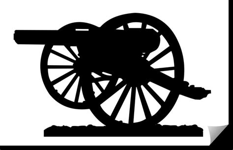 Parrott Cannon Silhouette Dxf File Vector For Cnc