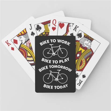 Bike Forever Cool Cycling Playing Cards