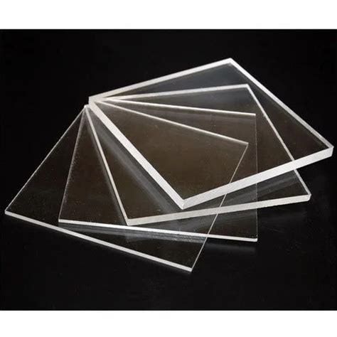 Cph Square Acrylic Transparent Sheets Thickness 20 Mm Size 4 X 4