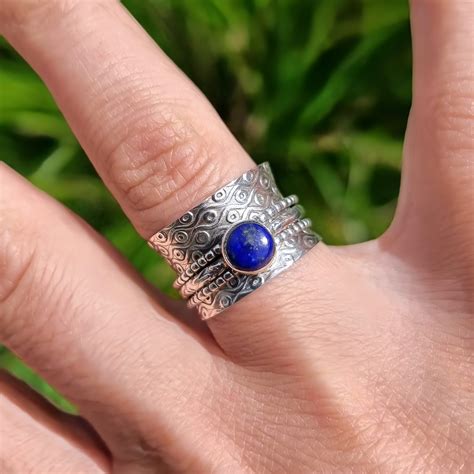 Lapis Lazuli Meditation Ring Your Prana