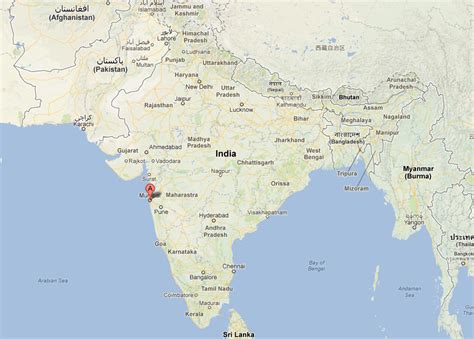 Bombay Map And Bombay Satellite Image
