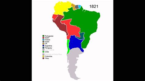 Map Of Latin America In 1800