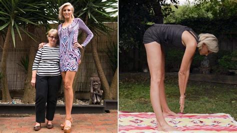Australian Moms Incredible Long Legs Rivals Russian Guinness Record Holder