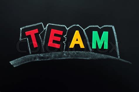 Team Word Made Of Colorful Letters Stock Image Colourbox