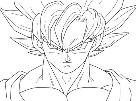 Dibujos De Goku Y Sus Transformaciones Para Colorear Colorear Im Genes Dibujo De Goku