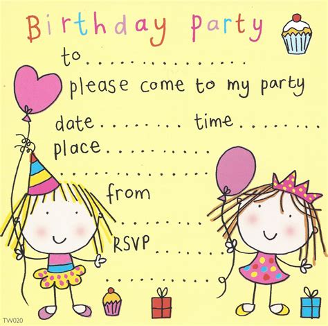 party invitations, birthday party invitations, kids party invitations, children's party invites