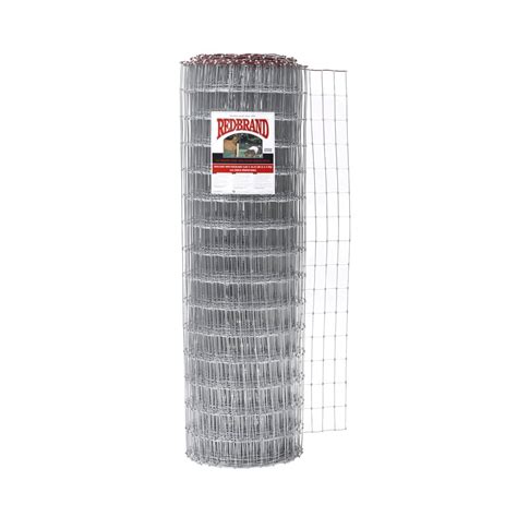 Red Brand Actual 100 Ft X 5 Ft Horse Fence Silver Steel Woven Wire