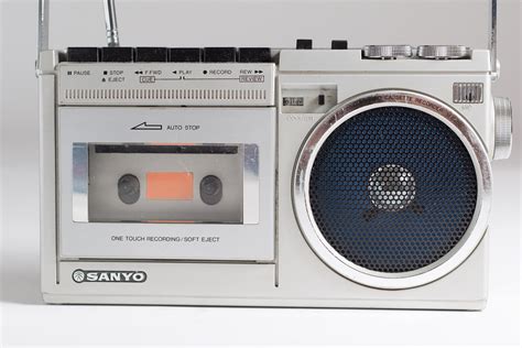 Vintage Sanyo Stereo Radio Cassette Recorder Model M6400 Amfm Stereo